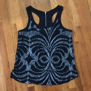 EXPRESS BLACK LACE TANK TOP